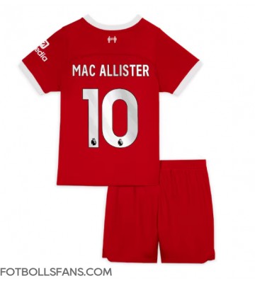 Liverpool Alexis Mac Allister #10 Replika Hemmatröja Barn 2023-24 Kortärmad (+ Korta byxor)
